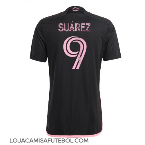 Camisa de Futebol Inter Miami Luis Suarez #9 Equipamento Secundário 2024-25 Manga Curta